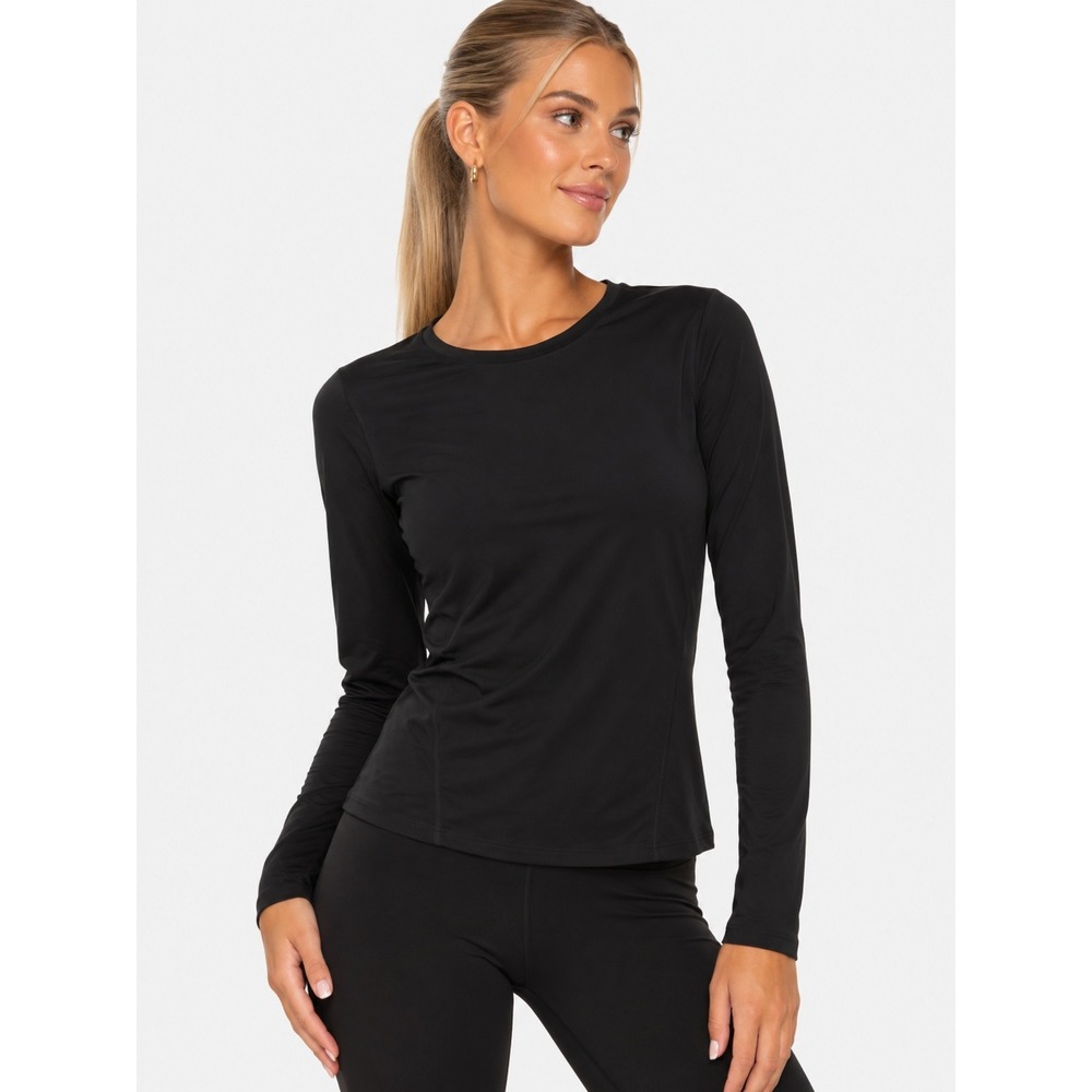 Yogalicious Ultra Lush Zena Sport Long Sleeve Top Black S